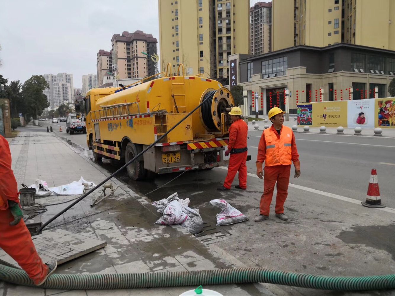 洛龙排污管道清淤-管道清洗