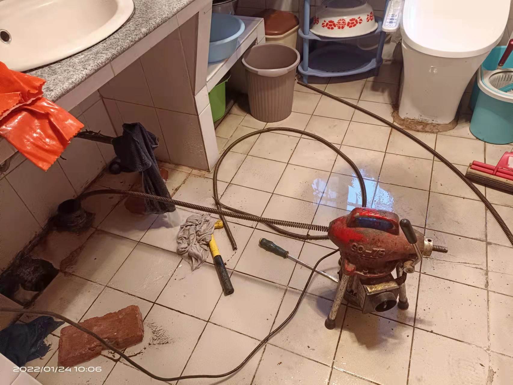 洛龙疏通厨房下水道，地漏疏通